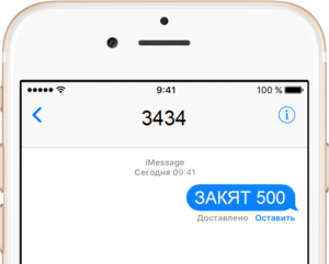 SMS sending example